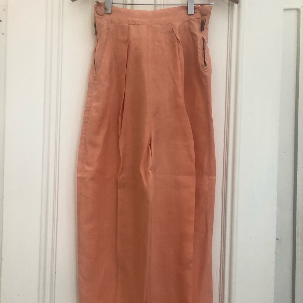 Katharine Hamnett  salmon colored trousers